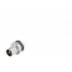 86 0531 1120 00008 M12-A male panel mount connector